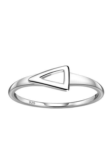 Sterling Silver Triangle Ring