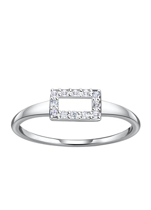 Sterling Silver Rectangle Ring