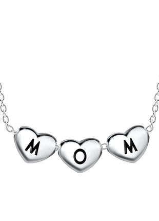 Sterling Silver Mom Necklace
