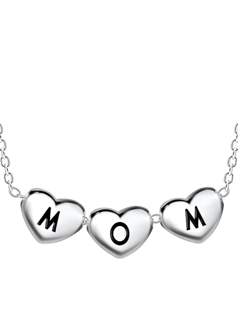 Sterling Silver Mom Necklace
