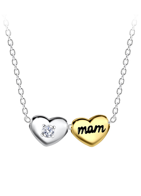 Sterling Silver Mom Necklace