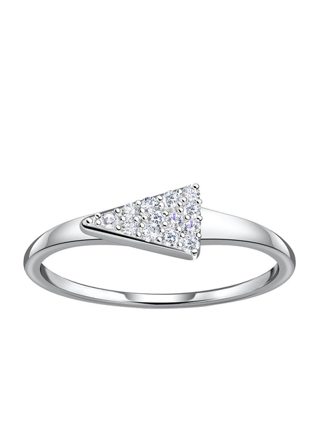 Sterling Silver Triangle Ring