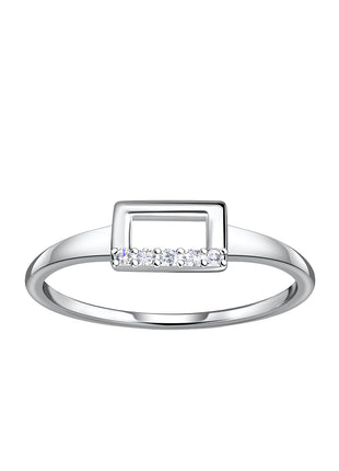 Sterling Silver Rectangle Ring