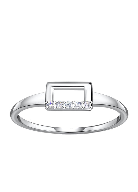 Sterling Silver Rectangle Ring