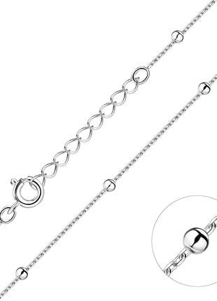 45cm Sterling Silver Satellite Chain with Extension