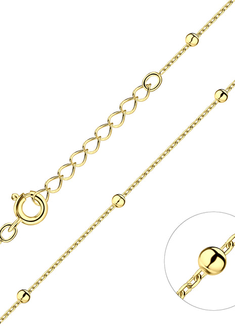 5cm Sterling Silver Satellite Chain with Extension