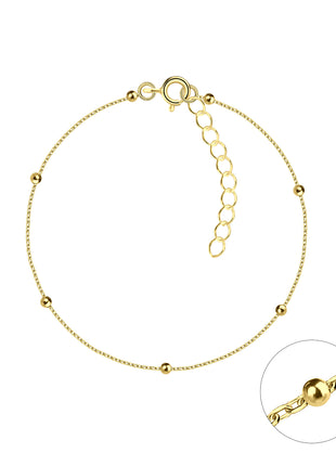 18cm Sterling Silver Satellite Bracelet with Extension