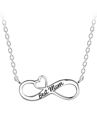 Sterling Silver Best Mom Necklace
