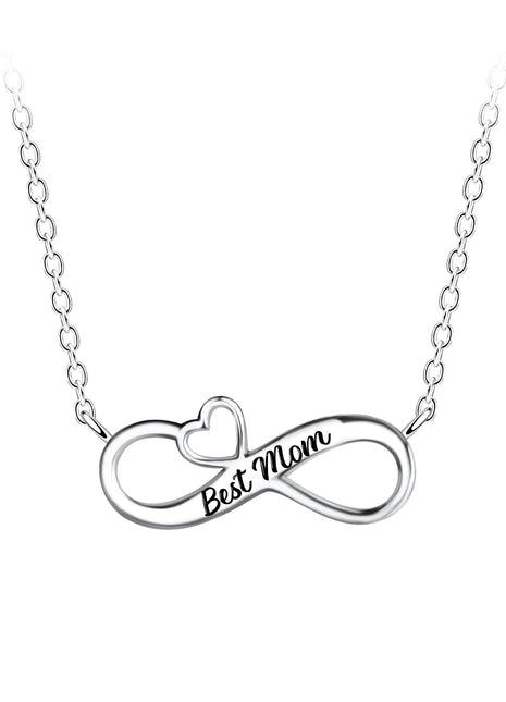 Sterling Silver Best Mom Necklace