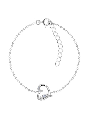 Sterling Silver Heart Bracelet