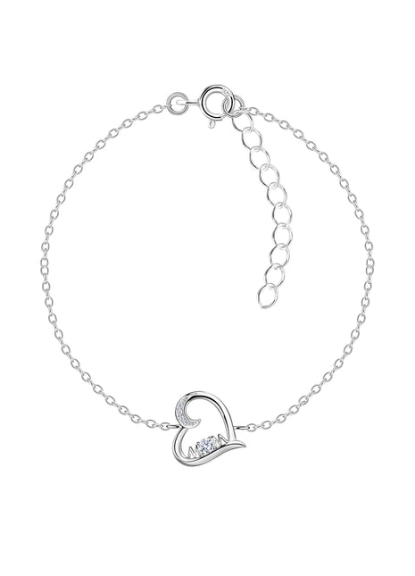 Sterling Silver Heart Bracelet