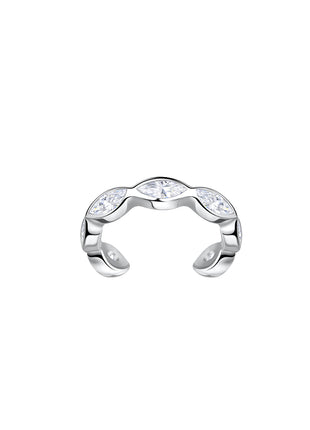 Sterling Silver Marquise Ear Cuff