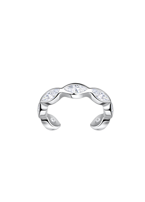 Sterling Silver Marquise Ear Cuff