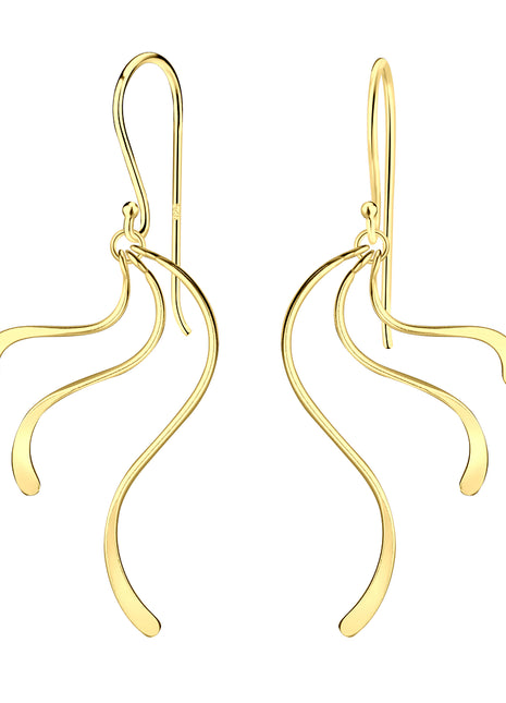 Sterling Silver Wave Earrings