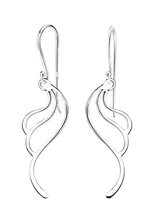 Sterling Silver Wave Earrings