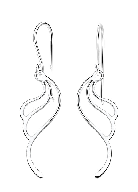 Sterling Silver Wave Earrings