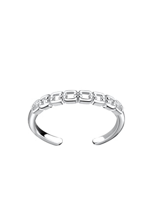 Sterling Silver Link Chain Toe Ring