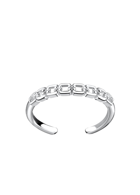Sterling Silver Link Chain Toe Ring