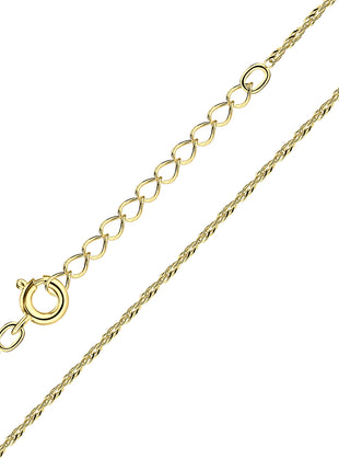 45cm Sterling Silver Singapore Chain with Extension