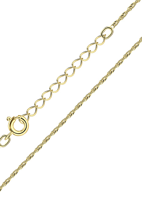 45cm Sterling Silver Singapore Chain with Extension