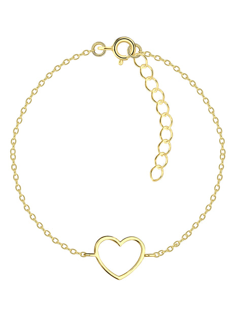 Sterling Silver Heart Bracelet
