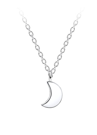 Sterling Silver Moon Necklace