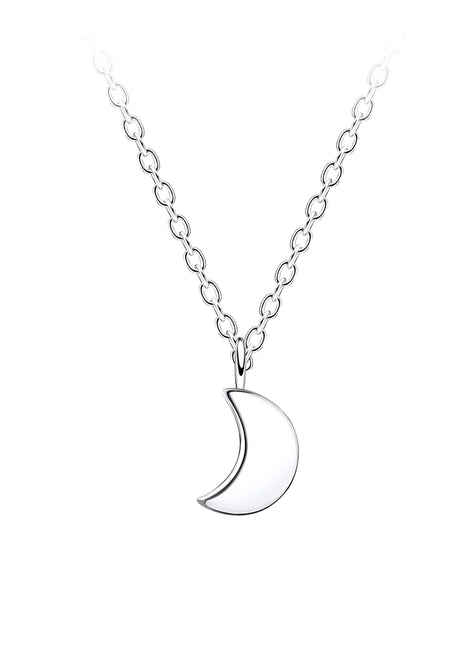Sterling Silver Moon Necklace