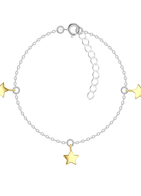 Sterling Silver Star Bracelet