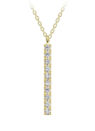 Sterling Silver Tennis Bar Necklace
