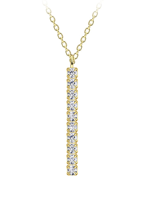 Sterling Silver Tennis Bar Necklace