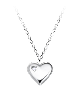Sterling Silver Heart Necklace