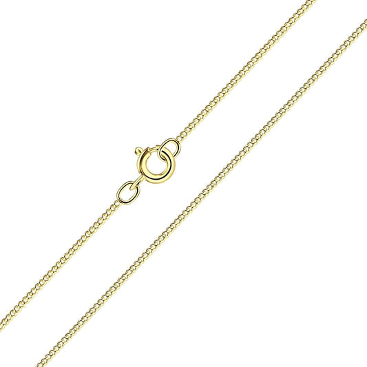 45cm Sterling Silver Curb Chain