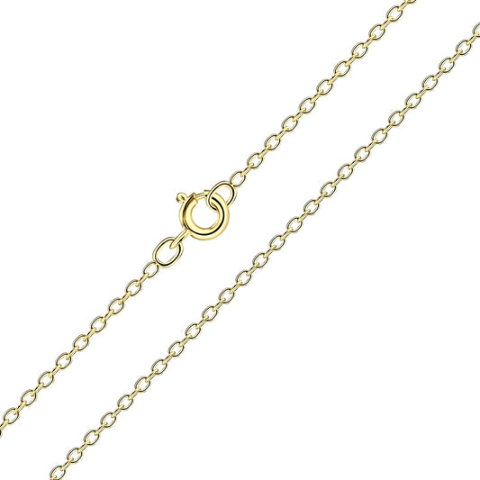 45cm Sterling Silver Cable Chain