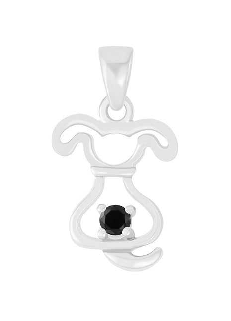 Sterling Silver Dog Pendant
