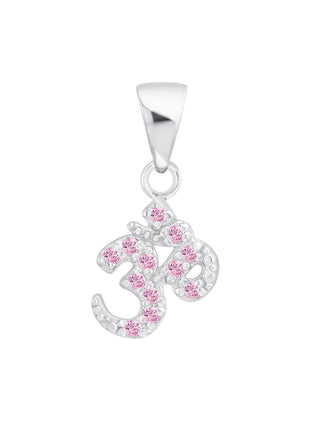 Sterling Silver Ohm Pendant