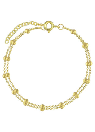 18cm Sterling Silver Satellite Bracelet