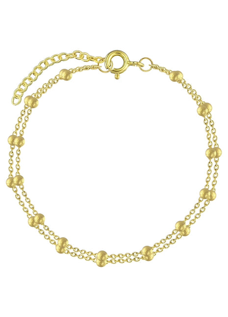 18cm Sterling Silver Satellite Bracelet