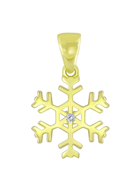 Sterling Silver Snowflake Pendant