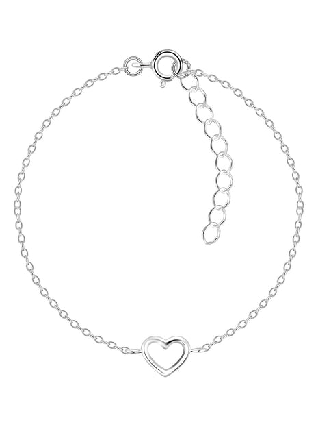 Sterling Silver Heart Bracelet
