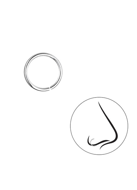 8mm Plain Nose Ring
