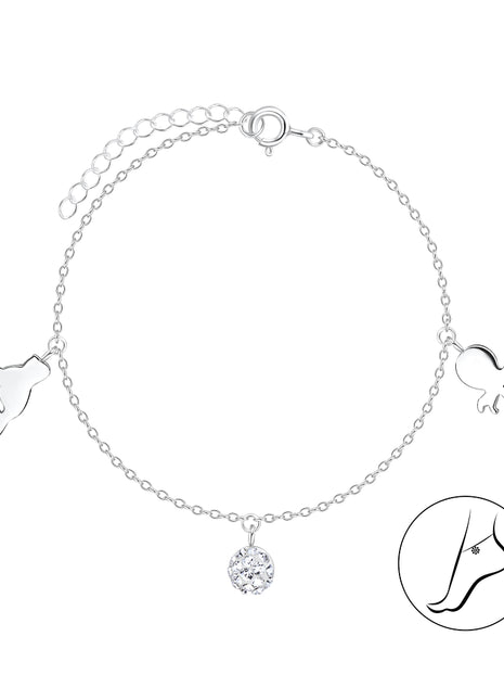 Sterling Silver Deep Sea Anklet