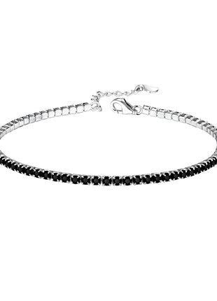 Sterling Silver Tennis Bracelet with 2mm Cubic Zirconia