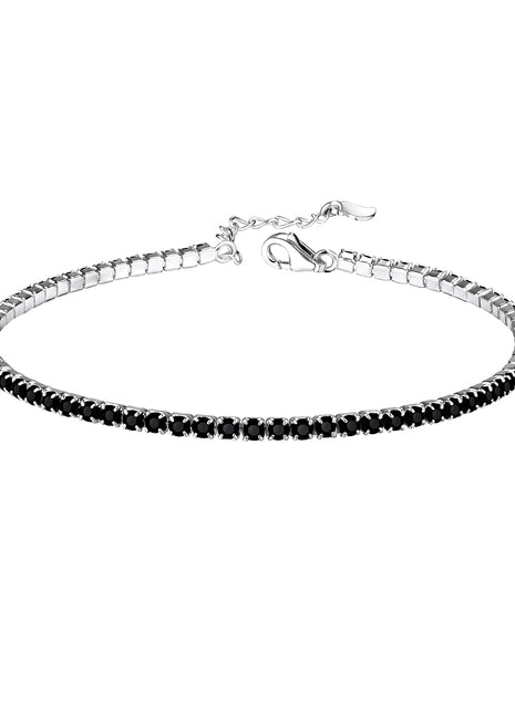Sterling Silver Tennis Bracelet with 2mm Cubic Zirconia
