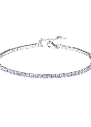 Sterling Silver Tennis Bracelet with 2mm Cubic Zirconia