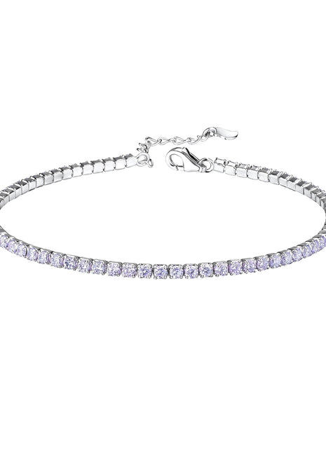 Sterling Silver Tennis Bracelet with 2mm Cubic Zirconia