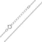 50cm Sterling Silver Extendable Cable Chain
