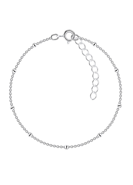 18cm Sterling Silver Satellite Bracelet With Extension