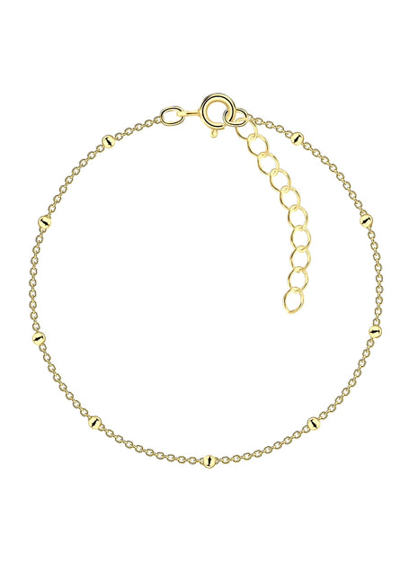 18cm Sterling Silver Satellite Bracelet With Extension