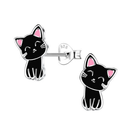 Sterling Silver Cat Ear Studs