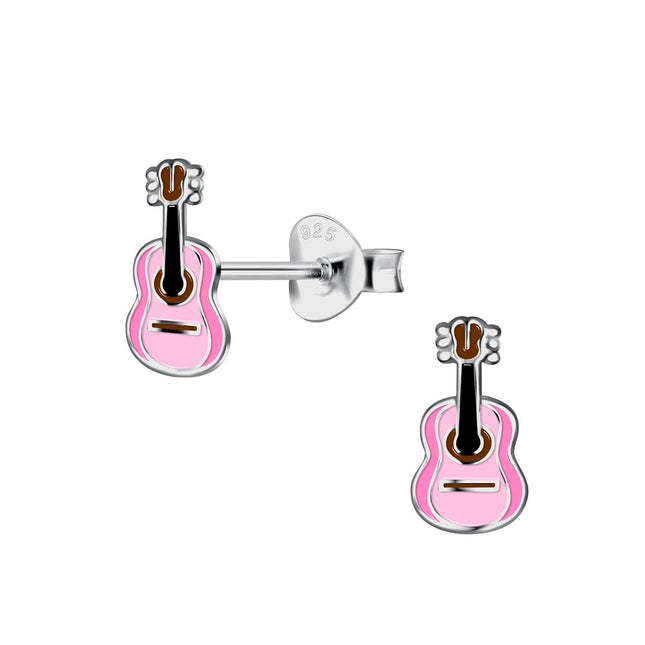 Sterling Silver Guitar Ear Studs
